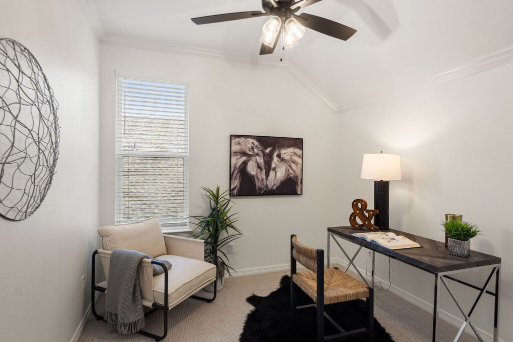 Open floor plan in a new construction home in Tyler TX