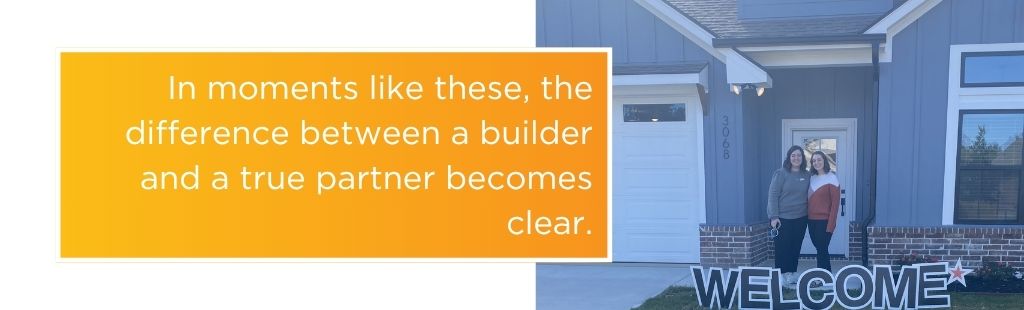 Sidar Builders homeowners after new home construction in Tyler TX complete