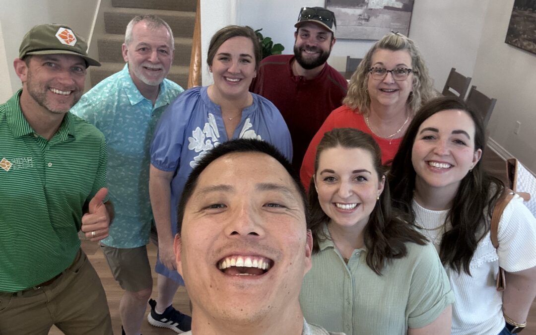 Sidar Builders homeowners Brynn and Miranda with Walter and Ronda Davis in Tyler Texas